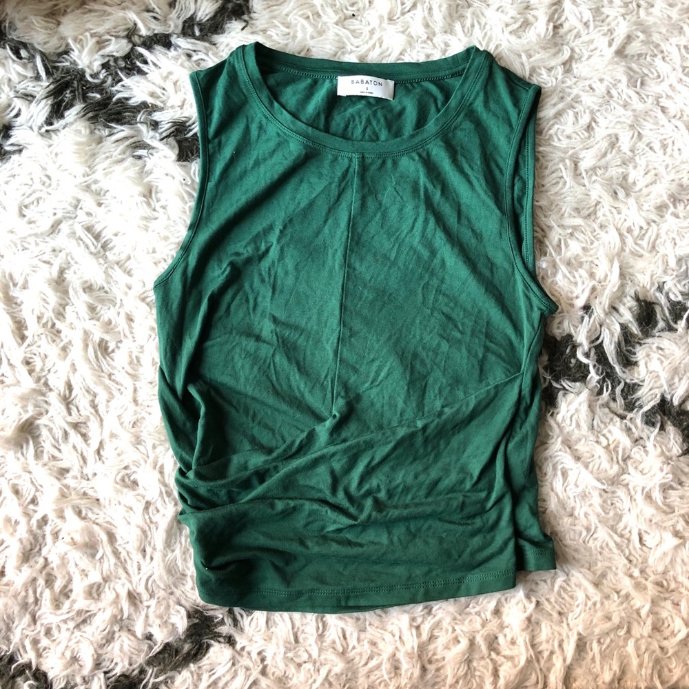 Aritzia Babylon wrap top - green small